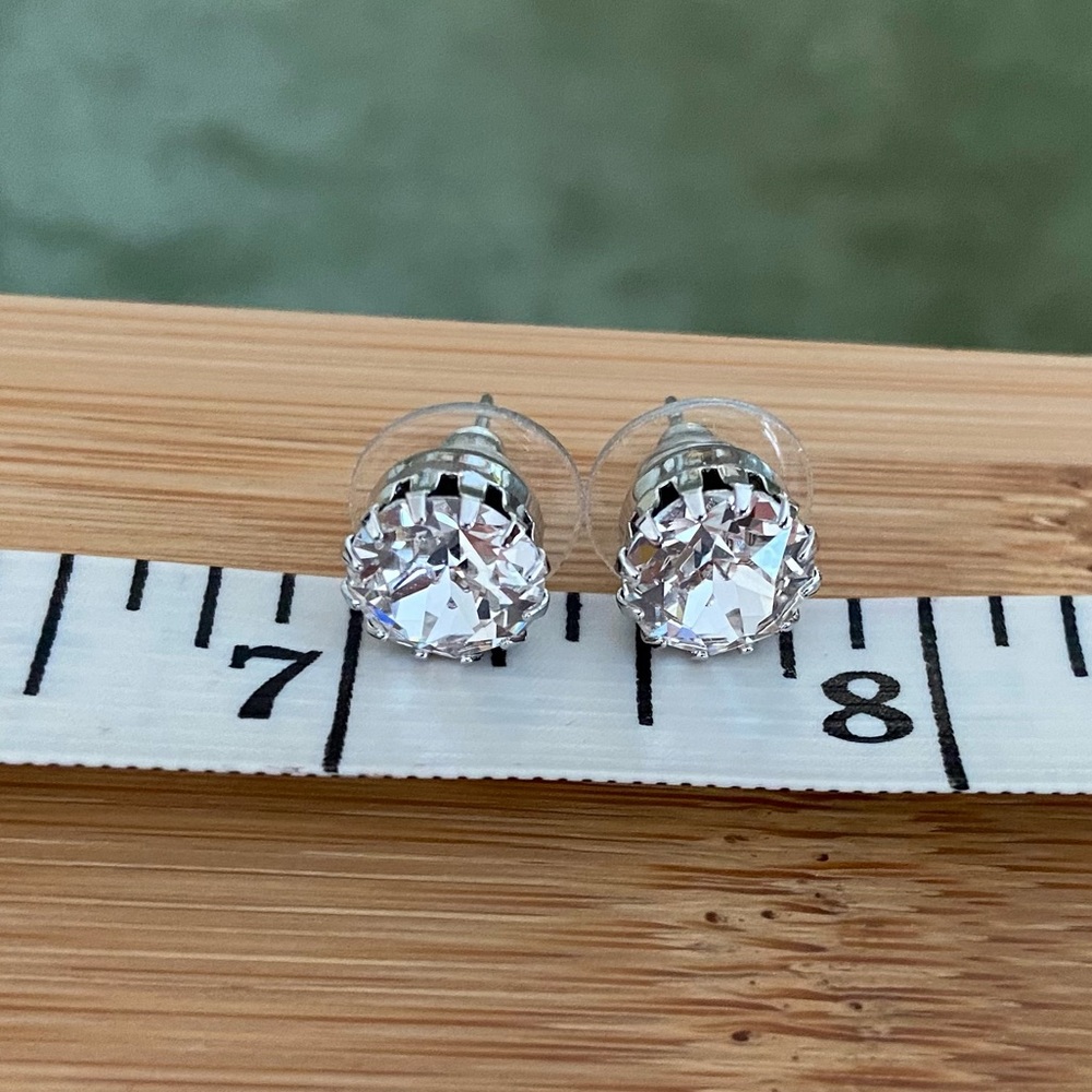 Crystal stud earrings, NWT